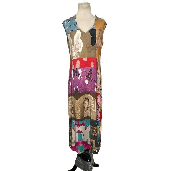 Johnny Was Tokyo High Slit Knit midi Dress size Small - Picture 1 of 16